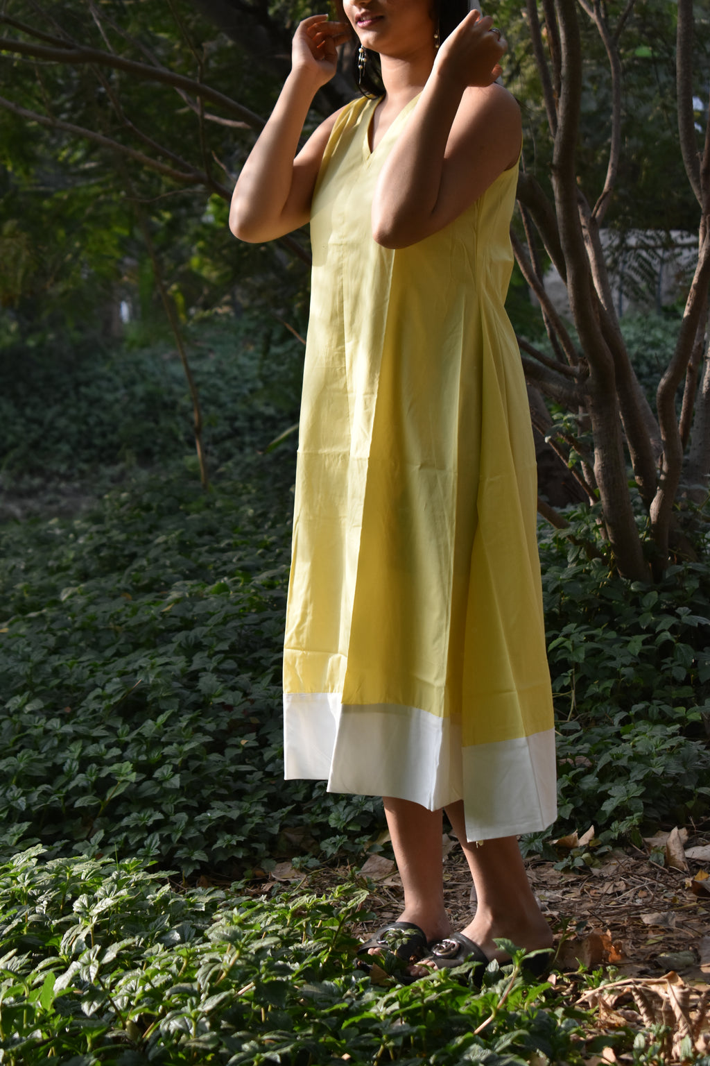 Butter yellow IRO pocket dress