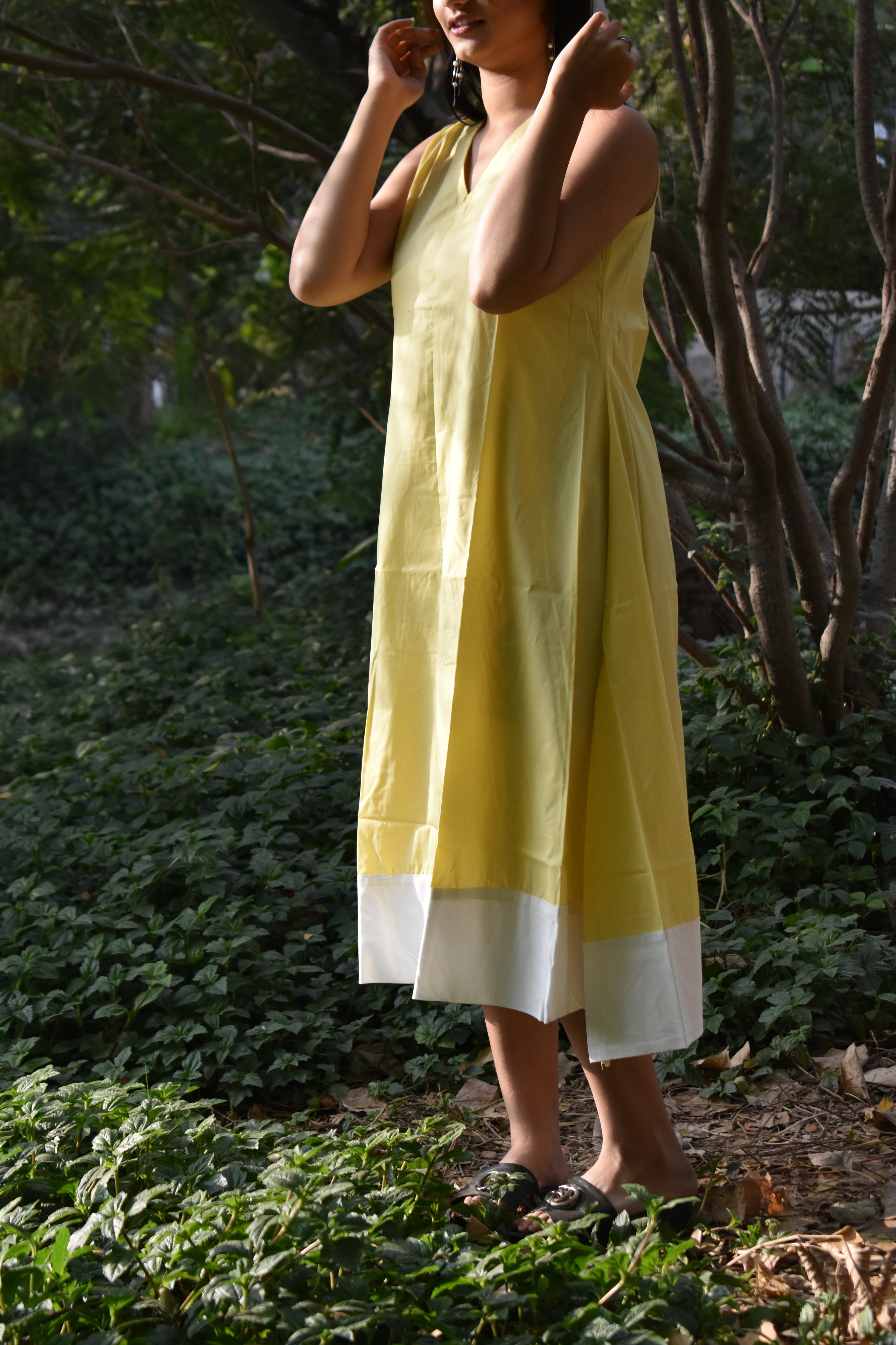 Butter yellow IRO pocket dress