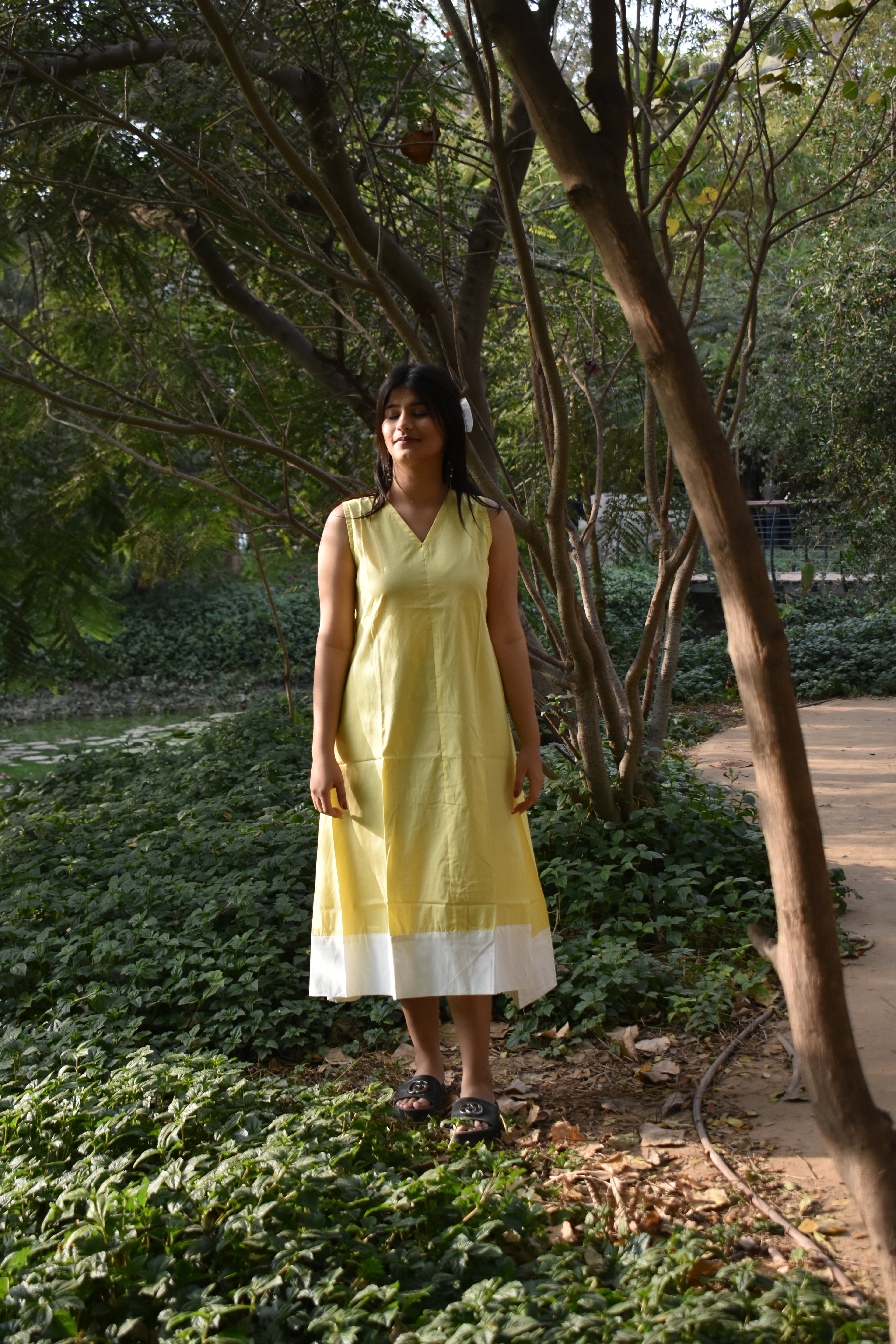 Butter yellow IRO pocket dress
