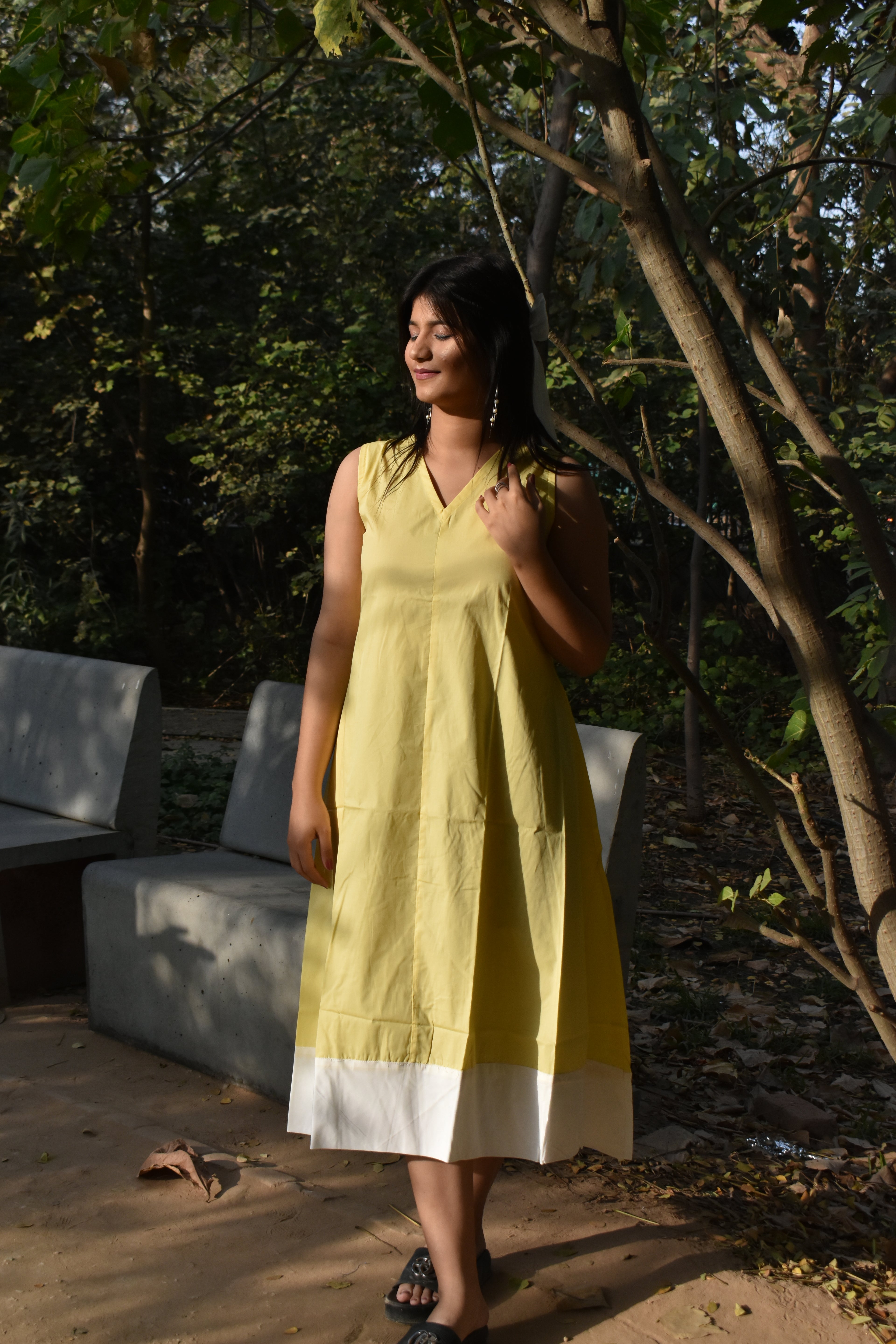Butter yellow IRO pocket dress