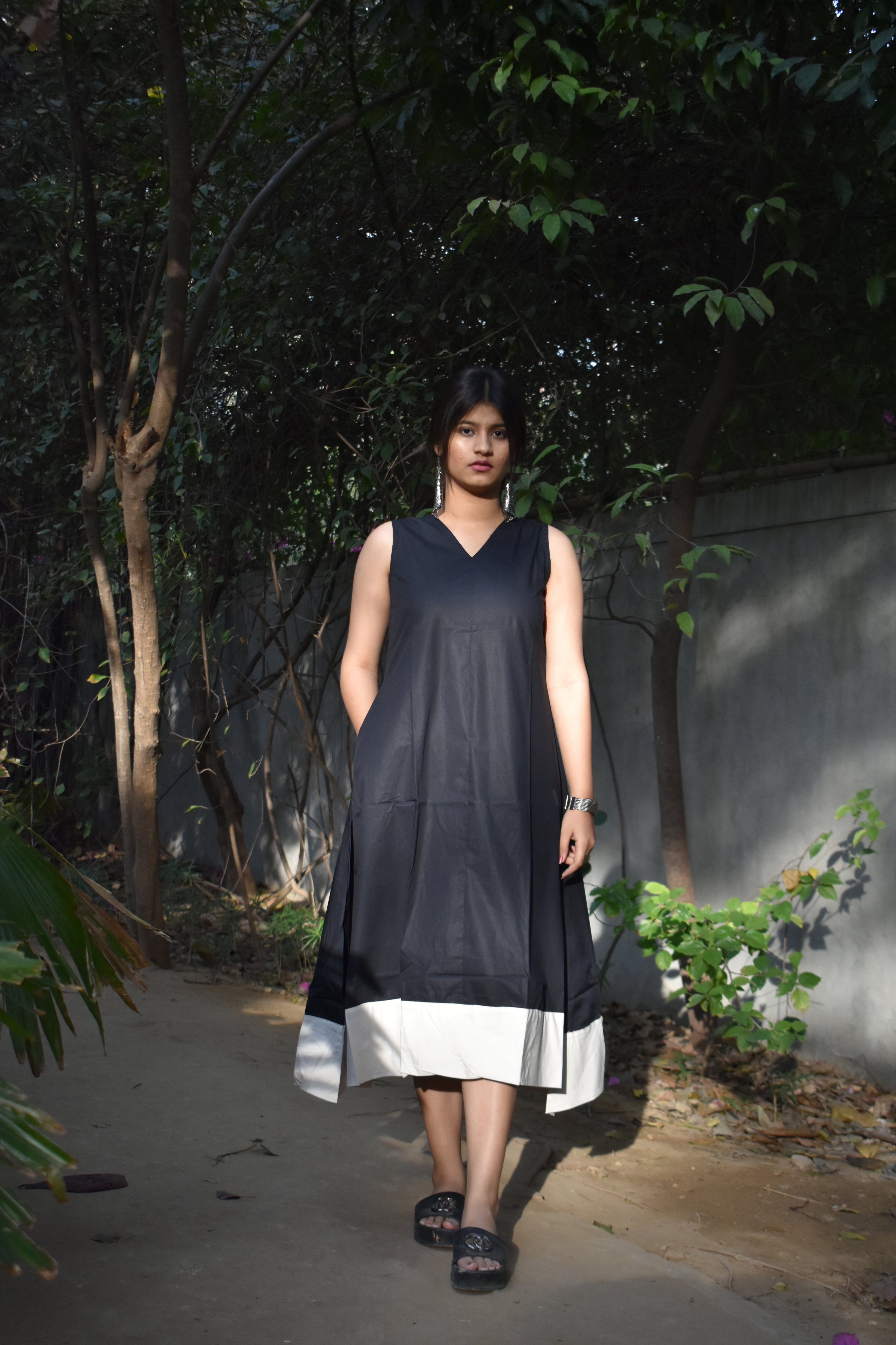 Jade black IRO pocket dress