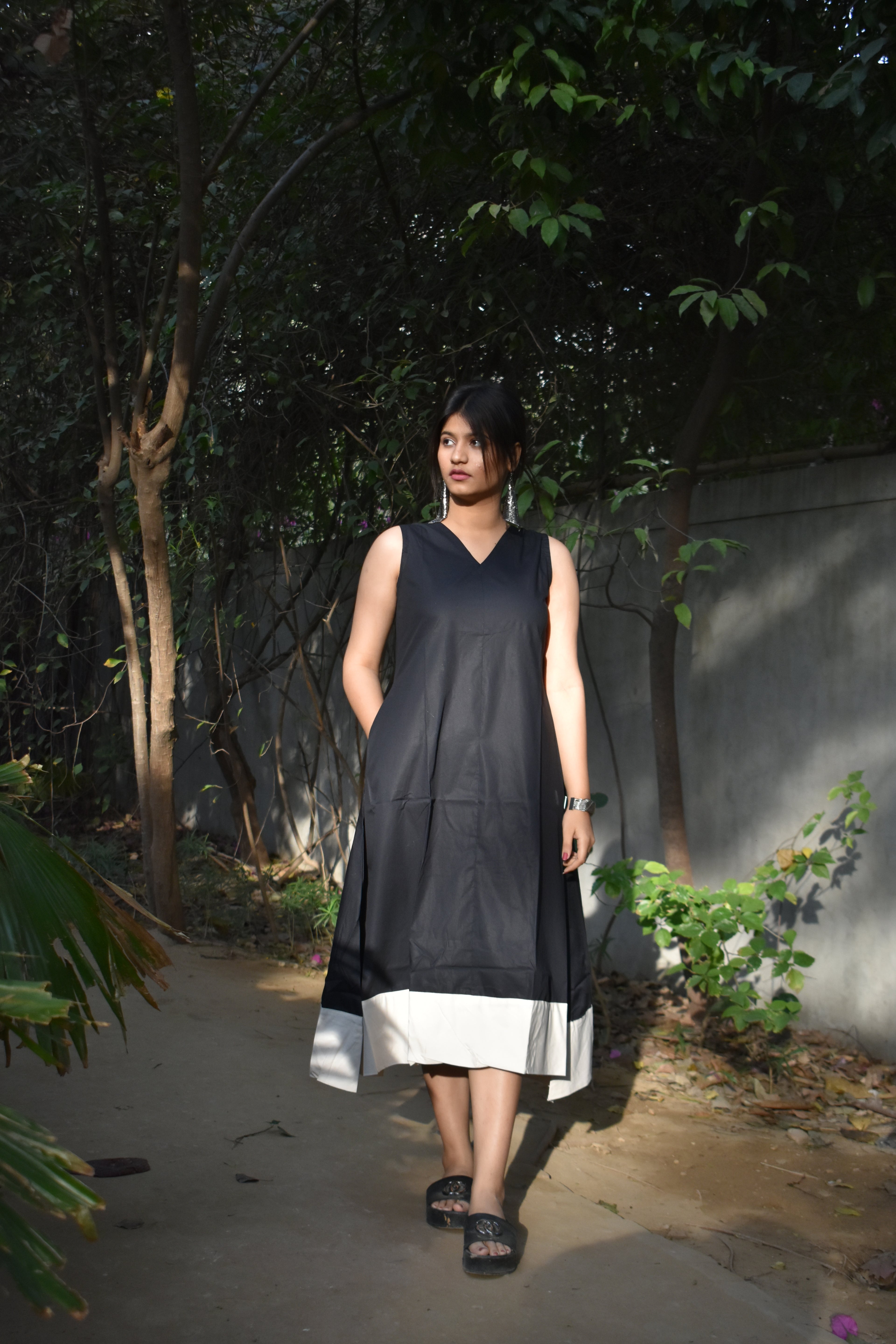 Jade black IRO pocket dress