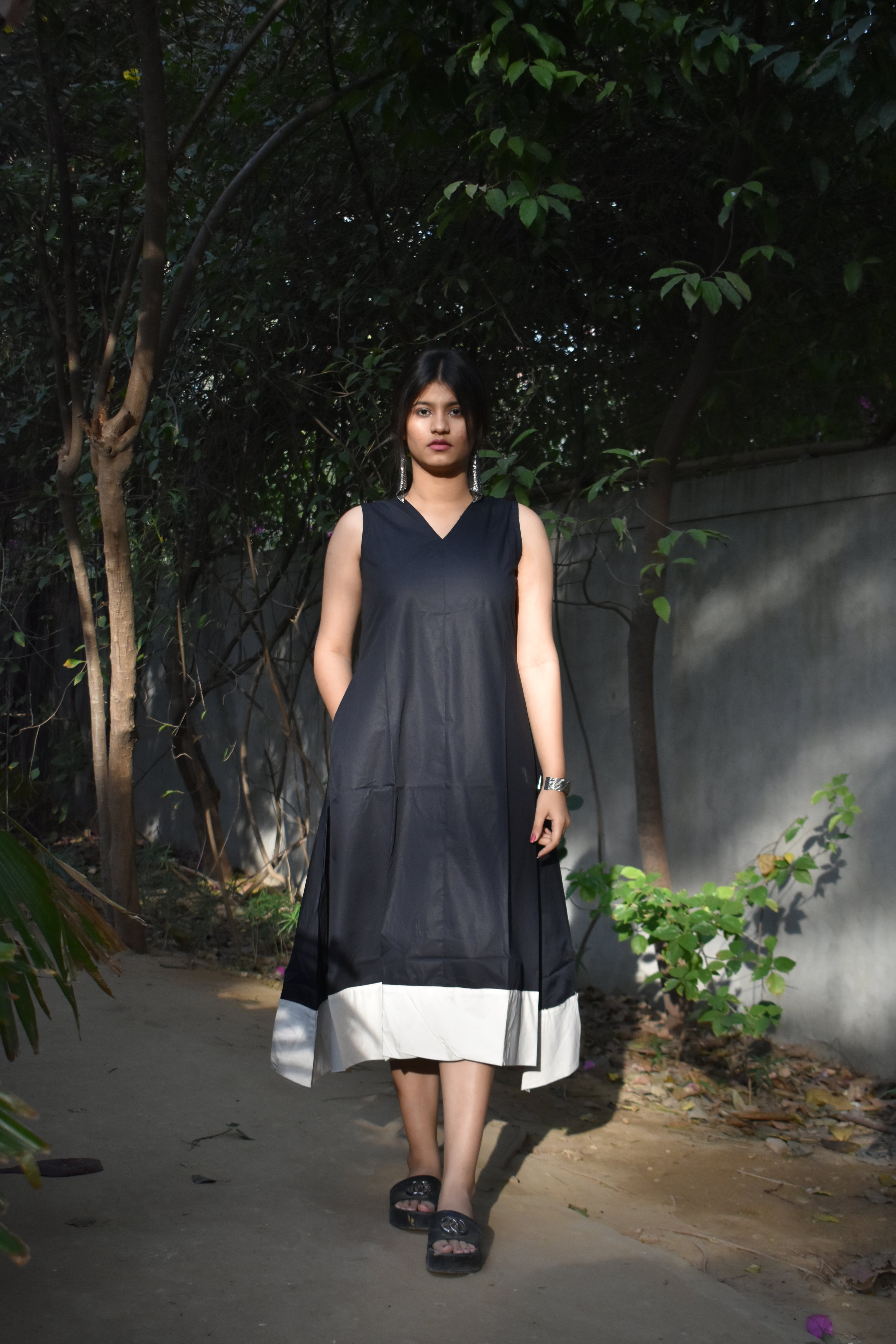 Jade black IRO pocket dress