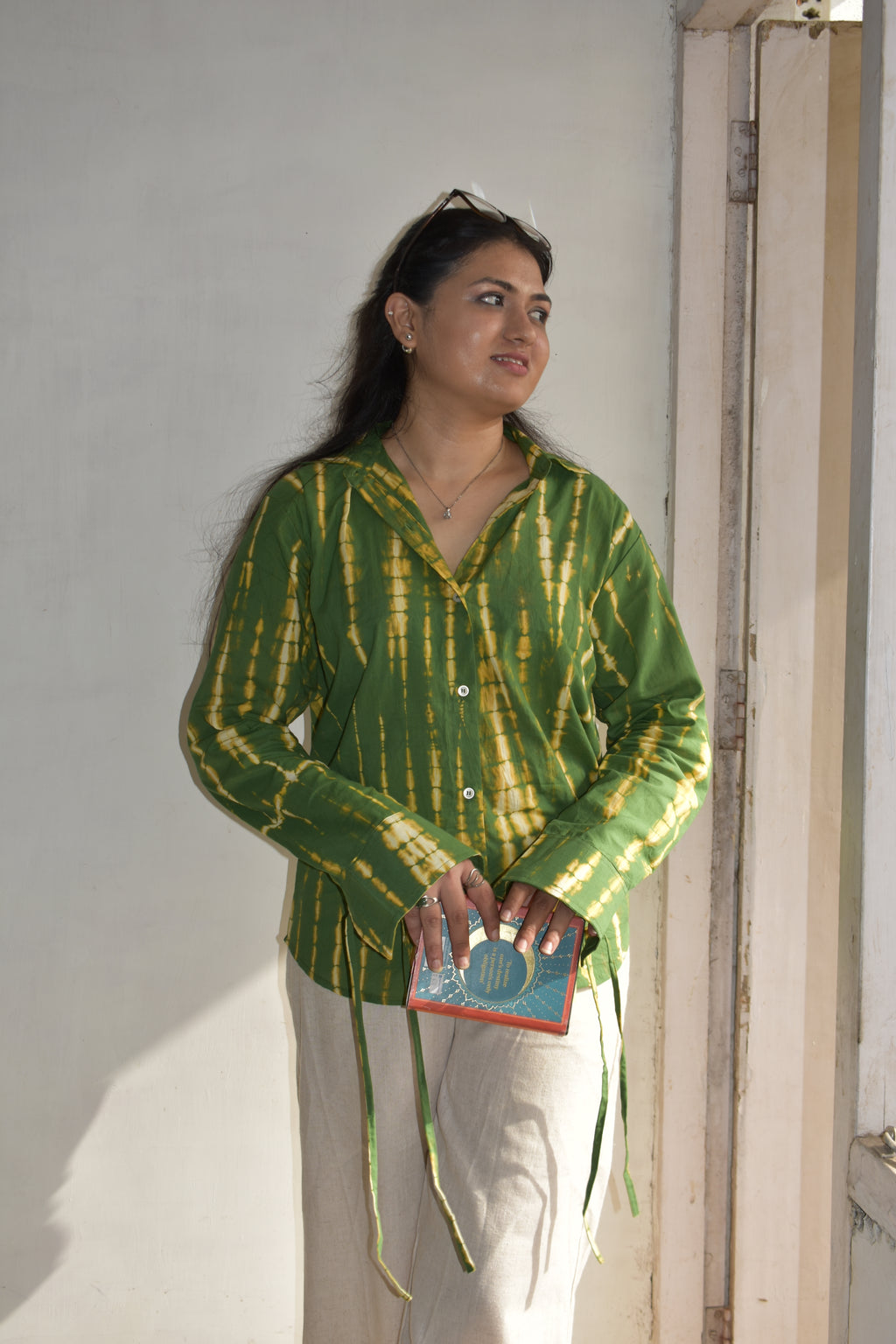 Bamboo shibori mul shirt